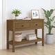 Maison du'Monde - Table console Marron miel 100x35x75 cm Bois