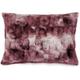 Linnea - Coussin zibeline en fausse fourrure sur les deux faces 55x75 cm - Rose Prune