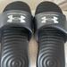 Under Armour Shoes | Brand New Wot Under Armour Ansa Fixed Slides- Size 6 Womens Black | Color: Black | Size: 6