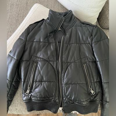 Burberry Jackets & Coats | Burberry Brit Leather Puff Jacket | Color: Black | Size: 4