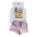 Athleta Matching Sets | Athleta Girl X Simone Biles Tank & Sweatshort Bundle Set Size 7-10 (Nwot) | Color: Pink/White | Size: 7-10