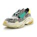 Gucci Shoes | Gucci X Gucci The Hacker Project Men's Triple S Sneakers Gg Coated Canvas And Fa | Color: Silver | Size: 10