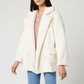 Free People Jackets & Coats | Free People Kate Faux Fur Soft Double-Breasted Jacket Ivory Size Large $148 Euc | Color: Cream/White | Size: Xs