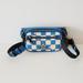 Coach Bags | Coach Cr210 Elias Mini Belt Bag Checkerboard Sling Fanny Blue Jay Chalk | Color: Blue/White | Size: Os