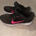 Nike Shoes | Nike Kids Youth Tennis Shoes Size 2 Euc Athletic Shoes | Color: Black/Pink | Size: 2bb