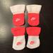 Nike Accessories | Nike Infant Futuro Booties 0-6 Mo 2 Pairs | Color: Pink/White | Size: 0-6 Months