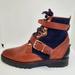 Burberry Shoes | Burberry Outdoor Leather Utterback Flat Ankle Boot Size 40 | Color: Blue/Brown | Size: 9.5
