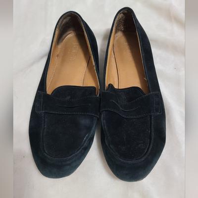 J. Crew Shoes | J. Crew Women's Suede Loafers Size 7.5 | Color: Black | Size: 7.5