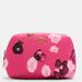 Coach Bags | Coach Small Boxy Cosmetic Case With Halftone Floral Print | Color: Gold/Pink | Size: 6”(L)X3.75”(H)X3.75”(W)