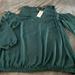 Torrid Tops | Nwt Emerald Georgette Cold Shoulder Blouse Size 1 Torrid | Color: Green | Size: 1x