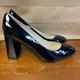 Nine West Shoes | Nine West Arya Women's 9 M Black Patent Leather Block 4" High Heel Pump | Color: Black | Size: 9