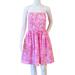 Lilly Pulitzer Dresses | Lilly Pulitzer Dress A Line Strapless Colorful Pink Floral Size 4 | Color: Pink | Size: 4