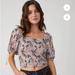 Free People Tops | Free People Back On Top Smocked Crop Top Nwt | Color: Pink | Size: S