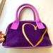 Victoria's Secret Bags | 2000s Era Victoria’s Secret Purple Velvet Vintage Bag, Golden Hardware, Cosmetic | Color: Gold/Purple | Size: Os