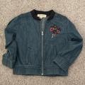 Jessica Simpson Jackets & Coats | Jessica Simpson Floral Embroidered Jean Jacket (24 Mo) | Color: Blue | Size: 24mb