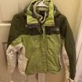 The North Face Jackets & Coats | North Face Double Layered Fleece+Ski Jacket | Color: Green/White | Size: M