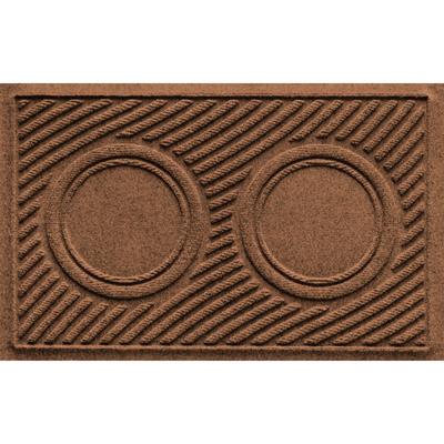 Dog Bowl Waves Pet Feeder Mat by WaterHog in Dark Brown