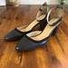 J. Crew Shoes | J. Crew Women's Navy Blue Leather Ankle Strap 2" Block Heel Dress Shoe..Size:7.5 | Color: Blue | Size: 7.5