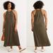 Madewell Dresses | Madewell Knit Cami Midi Soft Dress In Olive Green | Color: Green | Size: S