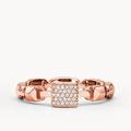 Michael Kors Jewelry | Micheal Kors 14k Rose Gold Plated Sterling Ring~Size 5 | Color: Gold/Silver | Size: 5