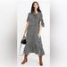 Madewell Dresses | Madewell Tie Sleeve Tiered Midi Dress | Color: Black | Size: 2