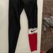 Nike Pants & Jumpsuits | Nike Luxe Leggings With One Leg Red | Color: Black | Size: S