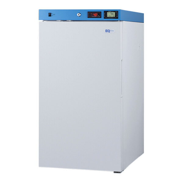 Summit Appliance ACR31W EQTemp ACR Series 3.17 Cu. Ft. White / Blue Undercounter Reach-In Medical Refrigerator - 115V