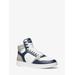 Michael Kors Jacob Leather High-Top Sneaker Blue 8.5