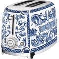 SMEG Toaster "TSF01DGBEU" blau (blue mediterraneo) 2-Scheiben-Toaster