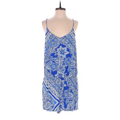 Lilly Pulitzer Romper: Blue Paisley Rompers - Women's Size Large