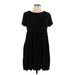 Wild Fable Casual Dress - Shift: Black Solid Dresses - Women's Size Large