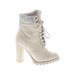Shoedazzle Boots: Ivory Shoes - Women's Size 6 1/2