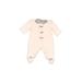 Little Me Long Sleeve Outfit: Ivory Floral Motif Bottoms - Size 3 Month