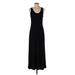 Elizabeth and James Casual Dress - Slip dress: Black Solid Dresses - Women's Size Small