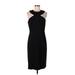 Cynthia Steffe Cocktail Dress - Sheath: Black Solid Dresses - Women's Size 12
