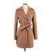 Kenneth Cole New York Wool Coat: Tan Jackets & Outerwear - Women's Size 4