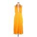 FARM Rio for Anthropologie Casual Dress: Yellow Dresses - Women's Size X-Large