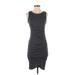 Leith Casual Dress - Bodycon: Gray Marled Dresses - Women's Size X-Small