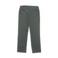 IZOD Khaki Pant: Green Solid Bottoms - Kids Boy's Size 10 Husky