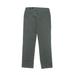 IZOD Khaki Pant: Green Solid Bottoms - Kids Boy's Size 10 Husky