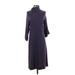 Eileen Fisher Casual Dress - Sweater Dress: Purple Dresses - Women's Size P