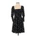 Vero Moda Casual Dress: Black Polka Dots Dresses - Women's Size Small