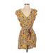 Sanctuary Casual Dress: Yellow Paisley Dresses - Women's Size X-Small