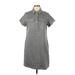 Vineyard Vines Casual Dress - Shirtdress: Gray Dresses - Women's Size 10