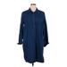 Old Navy Casual Dress - Shirtdress: Blue Dresses - Women's Size X-Large