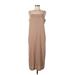 H&M Casual Dress - Maxi: Tan Solid Dresses - Women's Size Large