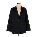 Lane Bryant Blazer Jacket: Black Jackets & Outerwear - Women's Size 14 Plus