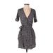 Gap Casual Dress - Wrap: Black Print Dresses - Women's Size X-Small