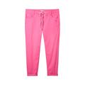 Tom Tailor Plus cropped slim leg pants Damen carmine pink, Gr. 46-28, Weiblich Hosen