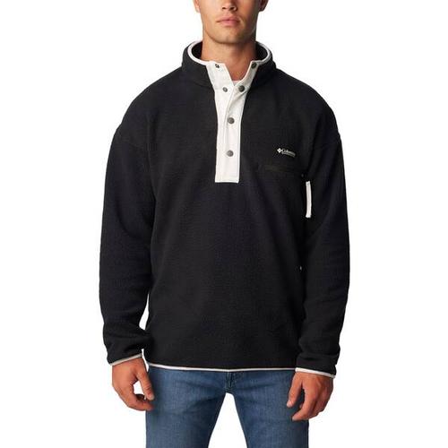 COLUMBIA-Herren-Fleece-Helvetia™ Half Snap Fleece, Größe XL in Schwarz